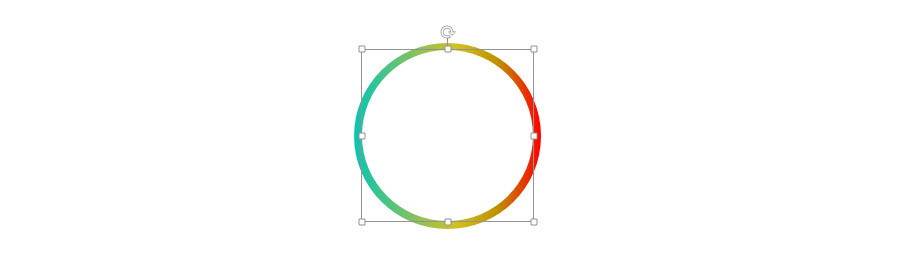 如何在PPT中设计一个渐变色的圆环表达？ -5